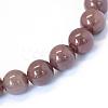 Natural Purple Aventurine Round Bead Strands G-E334-10mm-21-2