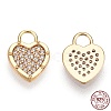 925 Sterling Silver Micro Pave Cubic Zirconia Charms STER-T004-66G-1