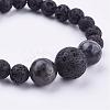 Natural Gemstone Beaded Necklaces & Stretch Bracelets Jewelry Sets SJEW-JS00918-7