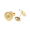 Ion Plating(IP) 304 Stainless Steel Stud Earring Finding X-EJEW-I285-28G-2