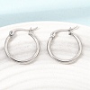 201 Stainless Steel Hoop Earrings SA-CBA4A0D-16P-D-1