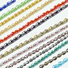 Electroplate Glass Beads Strands EGLA-D015-15x10mm-M-1
