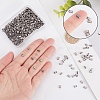 400Pcs 2-Hole Glass Seed Beads SEED-CN0001-08-3