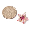 3Pcs 3 Color TOHO Seed Beads Pendants PALLOY-MZ00177-3
