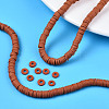 Handmade Polymer Clay Beads Strands CLAY-R089-6mm-158-7