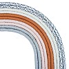 10 Strands 5 Colors Flat Round Handmade Polymer Clay Beads CLAY-SZ0002-01-1