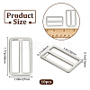 10Pcs Alloy Buckle Clasps FIND-BBC0002-42C-2