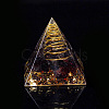 Orgonite Pyramid Resin Display Decorations G-PW0005-05K-1