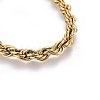 304 Stainless Steel Rope Chain Bracelets X-BJEW-H574-04G-2