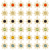 36Pcs 6 Colors Cat Eye Pendants FIND-HY0002-83-1