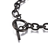 Unisex 304 Stainless Steel Cable Chain Bracelets BJEW-P245-39B-3