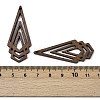 Walnut Wood Pendants WOOD-A025-08-3