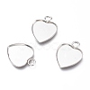 Non-Tarnish 304 Stainless Steel Pendant Cabochons Settings for Fashion Jewelry LS-X-STAS-M283-01P-A-1