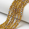 Electroplate Glass Beads Strands EGLA-A034-T4mm-I17-1