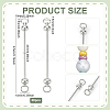30Pcs Alloy & Iron Bar Beadable Keychain Bar FIND-PH0026-69-2