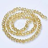 Electroplate Glass Beads Strands EGLA-A034-T3mm-B18-2