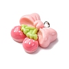 Opaque Resin Pendants RESI-V011-01C-2