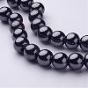 Non-Magnetic Synthetic Hematite Round Beads Strands X-G-H1624-10mm-1-1