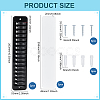 2Pcs PVC Baseball Cap Wall Mounted  Storage Rack AJEW-ME0002-47B-2
