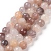 Natural Violet Strawberry Quartz Beads Strands G-E571-02B-1