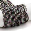 Electroplate Glass Beads Strands GLAA-H021-01A-FP14-1