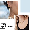 50Pcs 5 Styles Grade A Rainbow Plated Shell Pearl Round Charms FIND-CJ0001-48-8