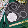Transparent Acrylic Sewing Template AJEW-NB0007-10B-4