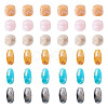 60Pcs 6 Colors Opaque Acrylic Beads OACR-TA0004-96-1