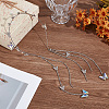 Zinc Alloy Rhinestone Hair Bands OHAR-WH20007-01B-P-4
