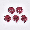 Painted Poplar Wood Pendants WOOD-T021-11B-1