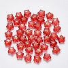 Spray Painted Glass Beads GLAA-R211-04-F02-1