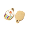304 Stainless Steel Enamel Charms STAS-R168-01C-G-2