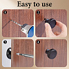 30Sets Flat Round Aluminium Alloy Drawer Pull Handles AJEW-AR0005-73-3