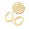 304 Stainless Steel Oval Hoop Earrings for Women EJEW-C096-66G-3