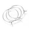 316L Surgical Stainless Steel Hoop Earring Findings STAS-G130-03P-2