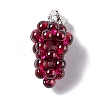 Natural Garnet Cluster Pendants G-G928-01P-1