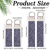 2 Bags Rectangle Felt Tab Blank Keychains KEYC-BC0001-25C-2