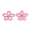 Spray Painted Alloy Flower Multi-Strand Links PALLOY-Q464-01G-2
