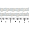 Electroplate Imitation Jade Glass Beads Strands LS-EGLA-N013-J8mm-D02-4