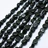 Synthetic Green Goldstone Beads Strands G-K203-37-1