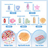 500Pcs 5 Sstyle Craft Style Acrylic Beads MACR-TA0002-62-4