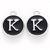 Platinum Plated Alloy Charms ENAM-S118-02K-P-1