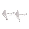 Non-Tarnish 304 Stainless Steel Stud Earring Settings STAS-J032-10-4