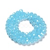 Electroplate Glass Beads Strands EGLA-A035-J8mm-A04-2