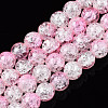 Baking Paint Crackle Glass Beads Strands X-CCG-S001-8mm-02-1