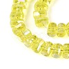 Electroplate Transparent Glass Beads Strands EGLA-N022-09A-B08-3