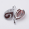 Natural Carnelian Pendants G-E442-04O-2