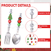 5Pcs 5 Styles 201 Stainless Steel Tableware FIND-YW0009-61-4