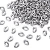 Opaque Spray Painted Acrylic Linking Rings OACR-S021-19B-B02-2