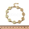 12 Constellations 304 Stainless Steel Link Chain Bracelets BJEW-I239-01G-02-5